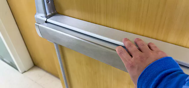 Installing a Push Bar on a Door Tracy